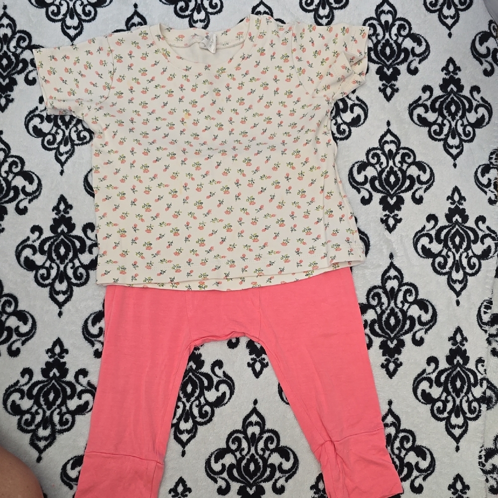 kate quinn Coral Pink Elastic Waistband Shorts